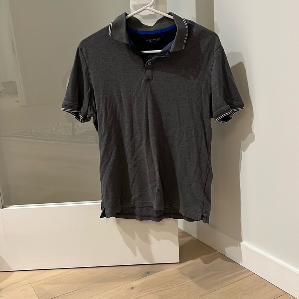 Banana Republic Men's Gray Polo Shirt